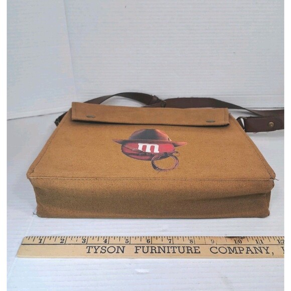 Indiana Jones M&Ms Satchel Bag 2008 Mars Collectible NASCAR Indy 500 Rare 12x11 - Picture 8 of 9